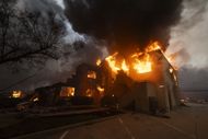 The Eaton fire has claimed five lives so far (Image via Jon Putman/Anadolu/Getty Images)